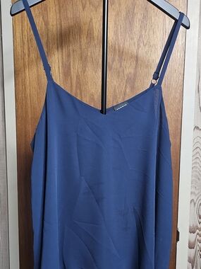 torrid Navy Spaghetti Strap Double Chiffon Swing Camisole Plus Size 00
